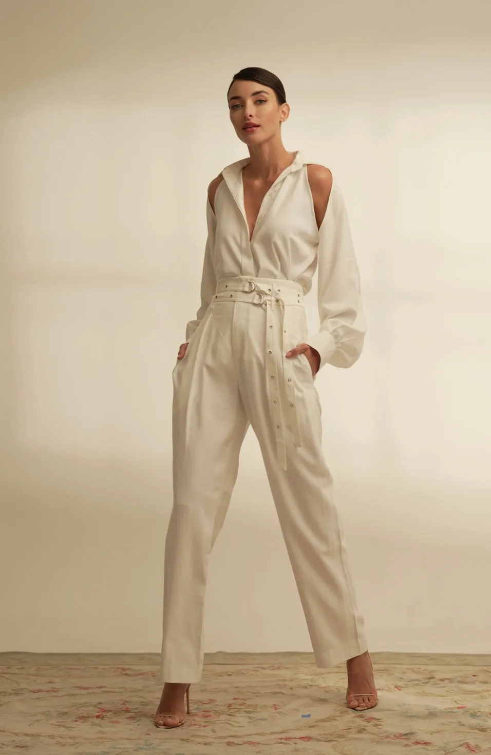 Nonchalant - Ruby Pant - White sold by Jessie Boutique