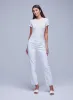 L’agence - Milana L/R Stovepipe Jean - Blanc sold by Jessie Boutique