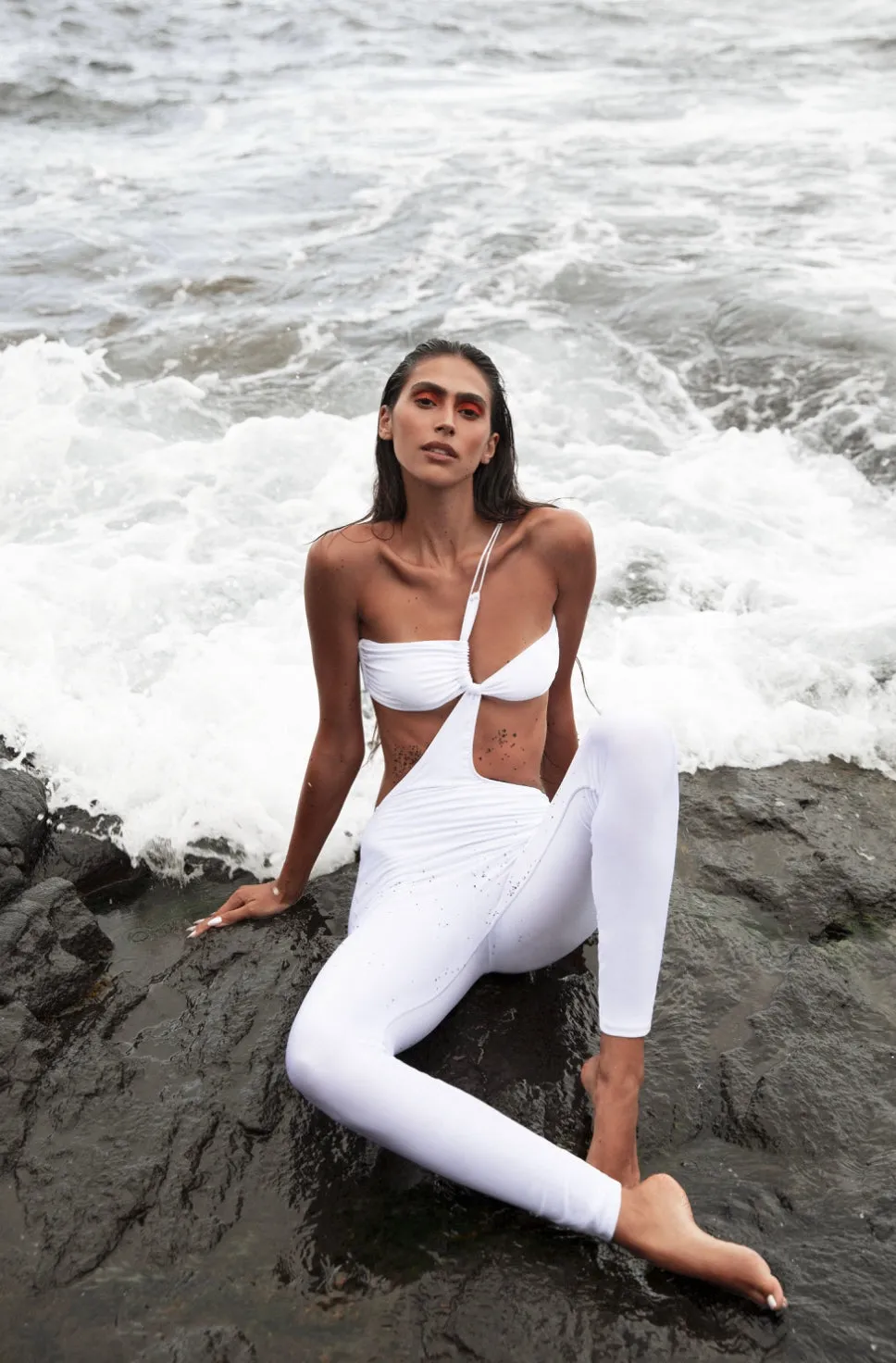 La Sirene - Nina Catsuit - White sold by Jessie Boutique product image thumbnail 3