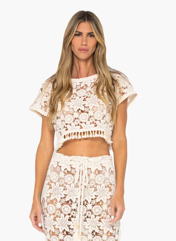 JBQ - Rosie Top - Natural sold by Jessie Boutique