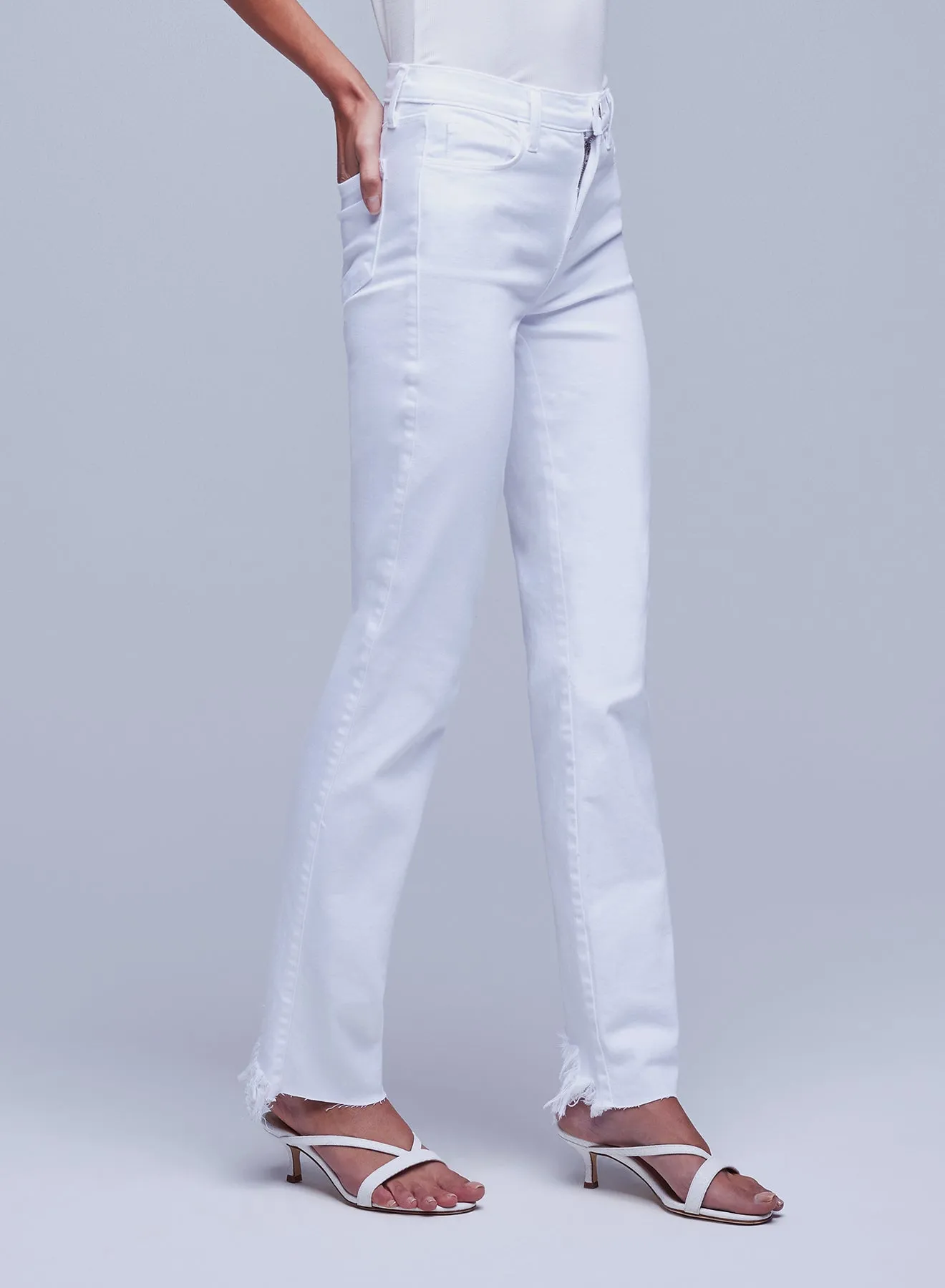 L’agence - Draya Jean - Blanc sold by Jessie Boutique product image thumbnail 2