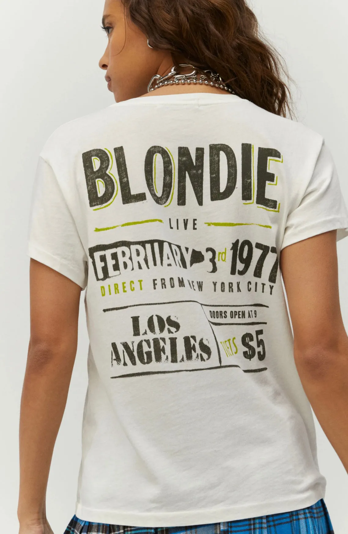 Daydreamer - Blondie Live 1977 Tour Tee - Vintage White sold by Jessie Boutique product image thumbnail 2