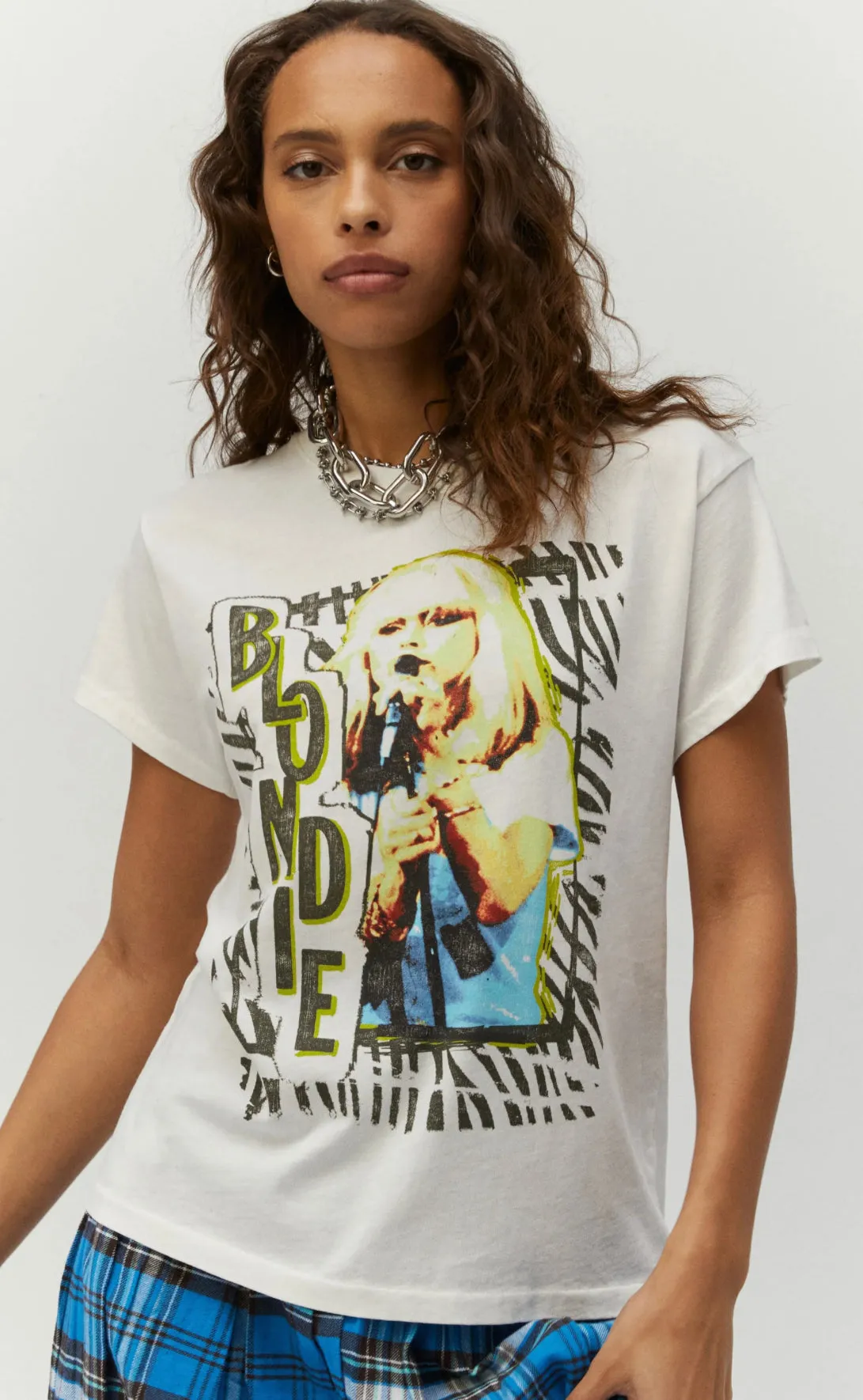 Daydreamer - Blondie Live 1977 Tour Tee - Vintage White sold by Jessie Boutique