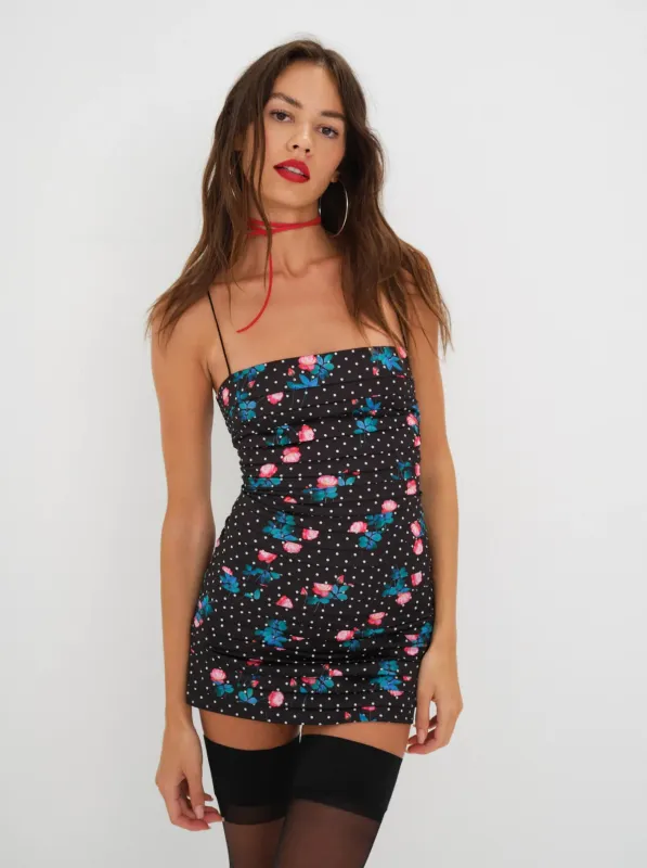 For Love & Lemons - Posey Mini Dress - Black sold by Jessie Boutique