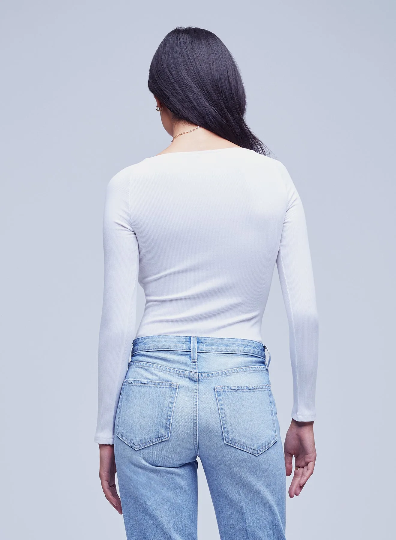 L’agence - Winona Bodysuit - White sold by Jessie Boutique product image thumbnail 3