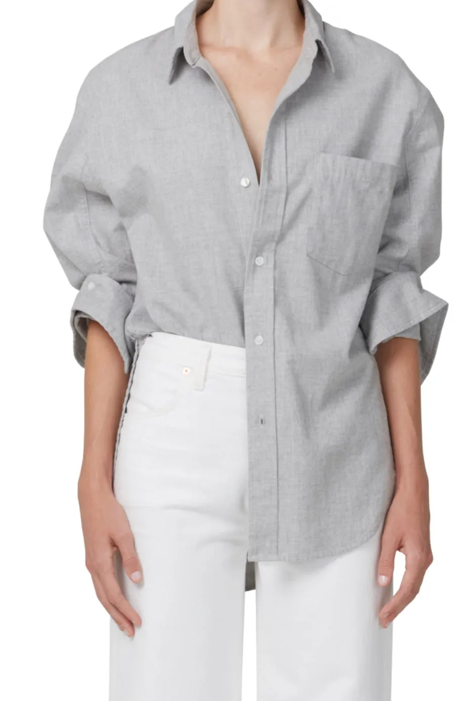 Citizens of Humanity - Kayla Shirt - Whisper Grey sold by Jessie Boutique