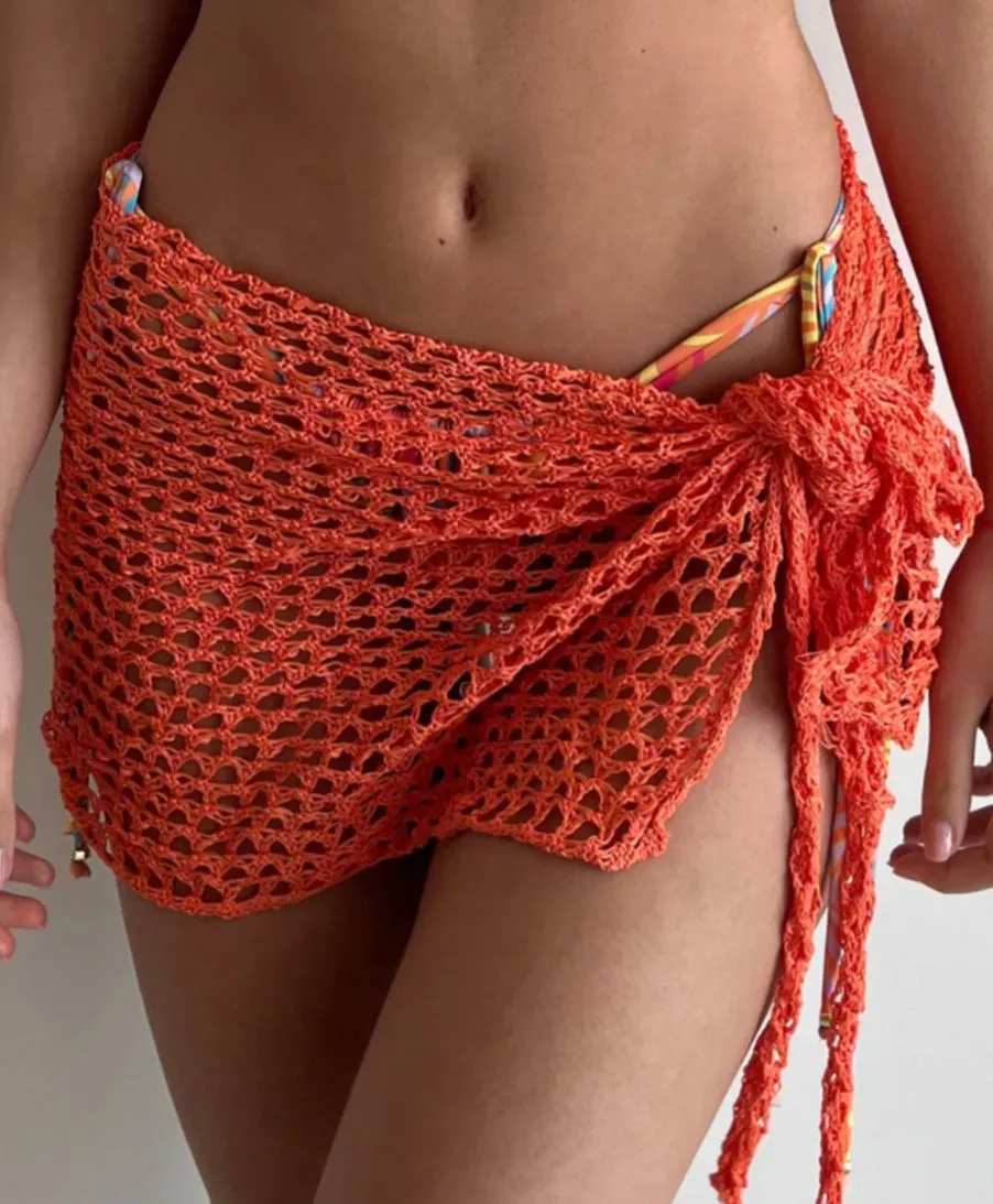 Bananhot - Mini Net Sarong - Orange sold by Jessie Boutique