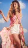 Rococo Sand - Ren High Low Dress - Pink Lotues sold by Jessie Boutique