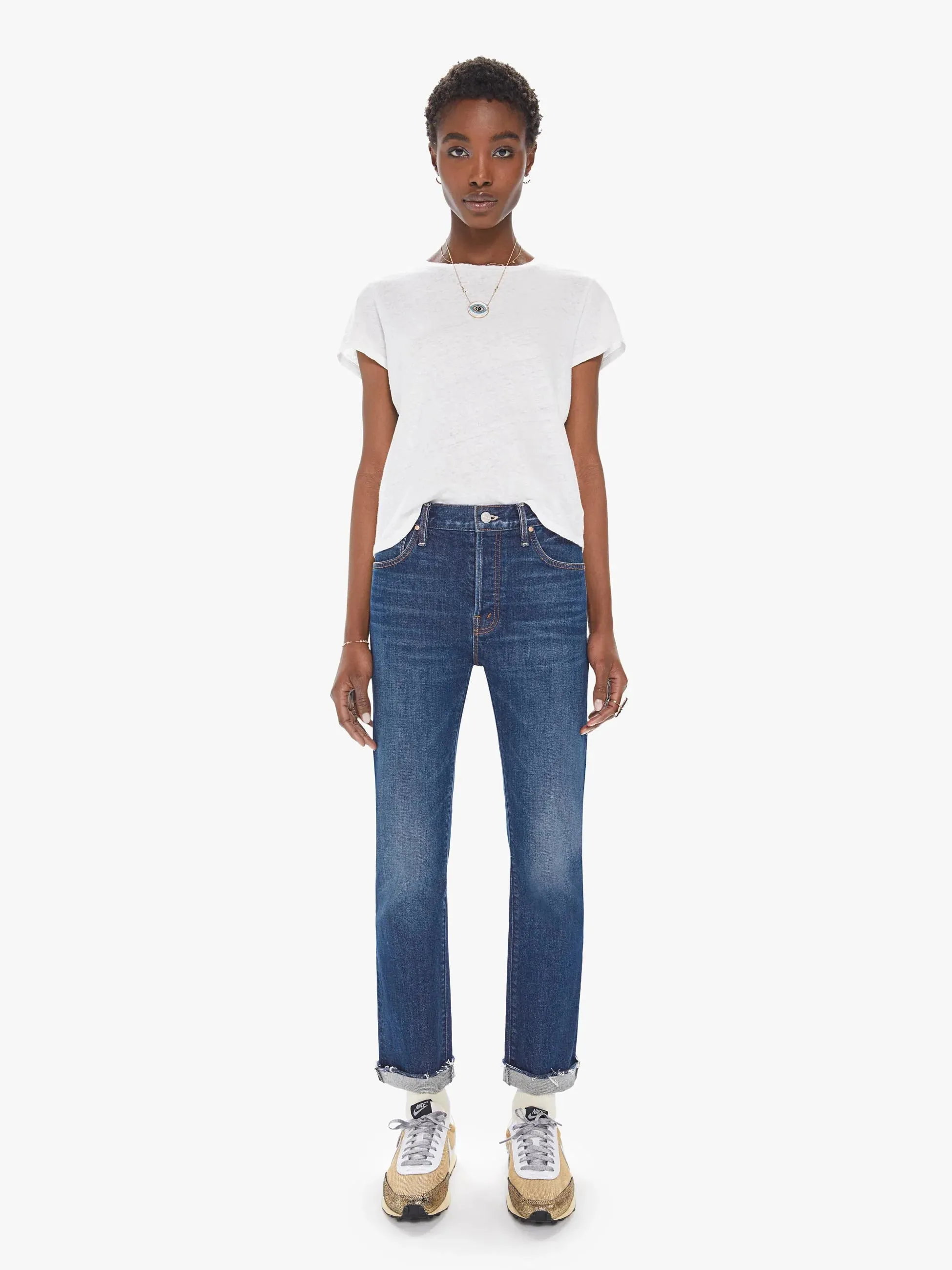 Mother - The Scrapper Cuff Ankle Fray - Let’s Wine About It sold by Jessie Boutique