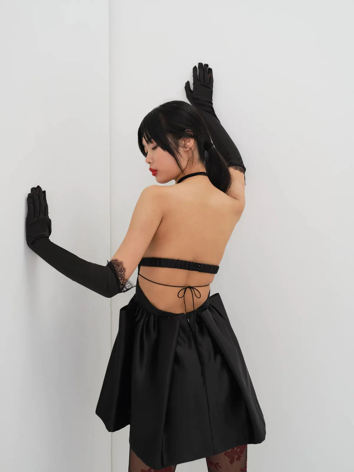 For Love & Lemons - Virginia Mini Dress - Black sold by Jessie Boutique product image thumbnail 2