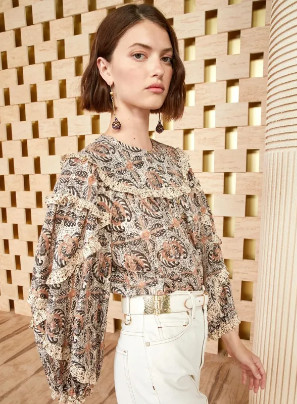Ulla Johnson - Edith Blouse - Yarrow sold by Jessie Boutique