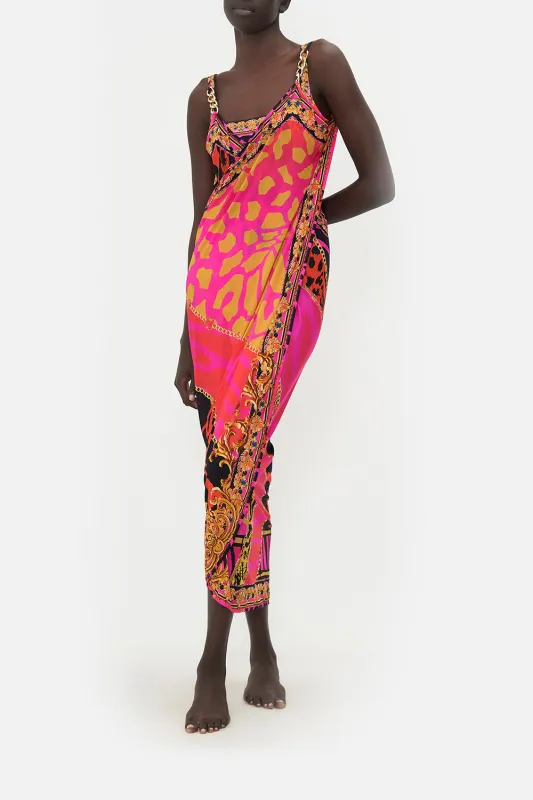 Camilla - Sarong with Straps and Chain Detail - Always Change your Spots sold by Jessie Boutique
