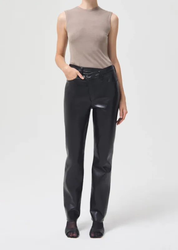 Agolde - Recycled Leather Criss Cross Straight - Detox sold by Jessie Boutique