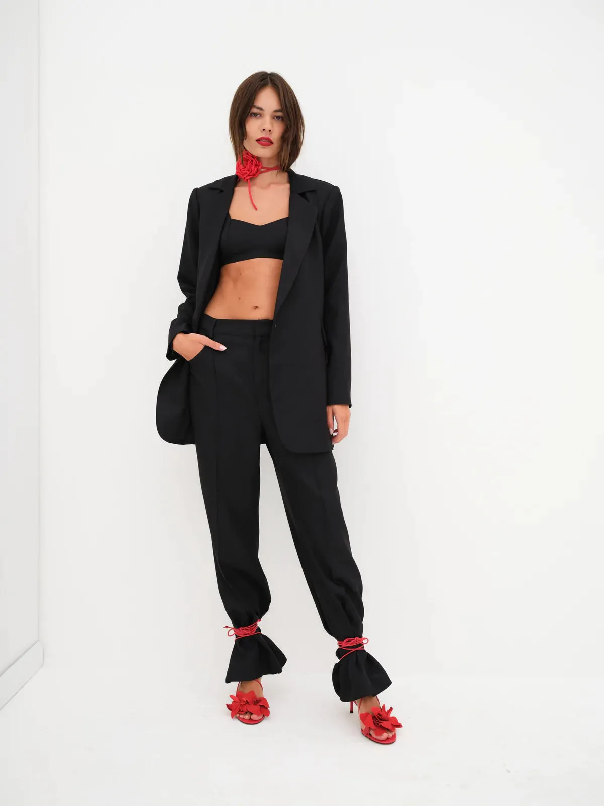 For Love & Lemons - Shannon Crop Top - Black sold by Jessie Boutique product image thumbnail 3