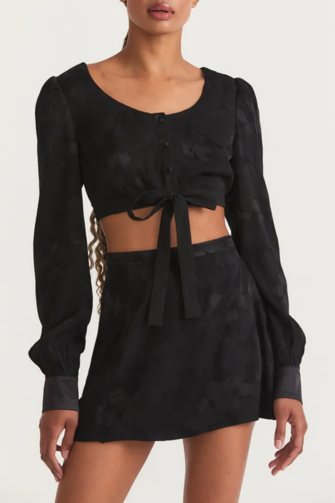 Loveshackfancy - Rowlina Skirt - Black sold by Jessie Boutique