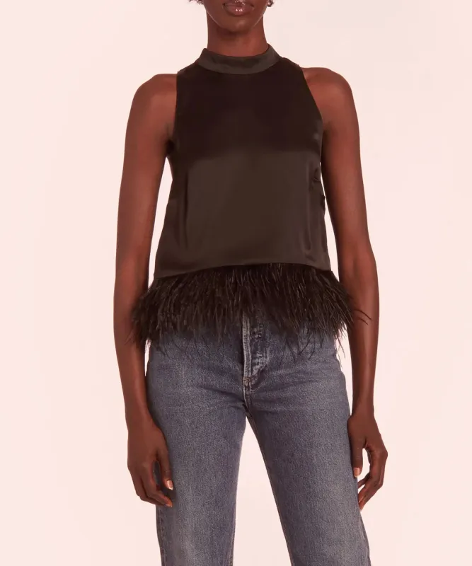 Amanda Uprichard - Delfina Top - Black sold by Jessie Boutique