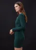 Monrow - Cosmo Rib Sweater Dress - Deep Forest sold by Jessie Boutique