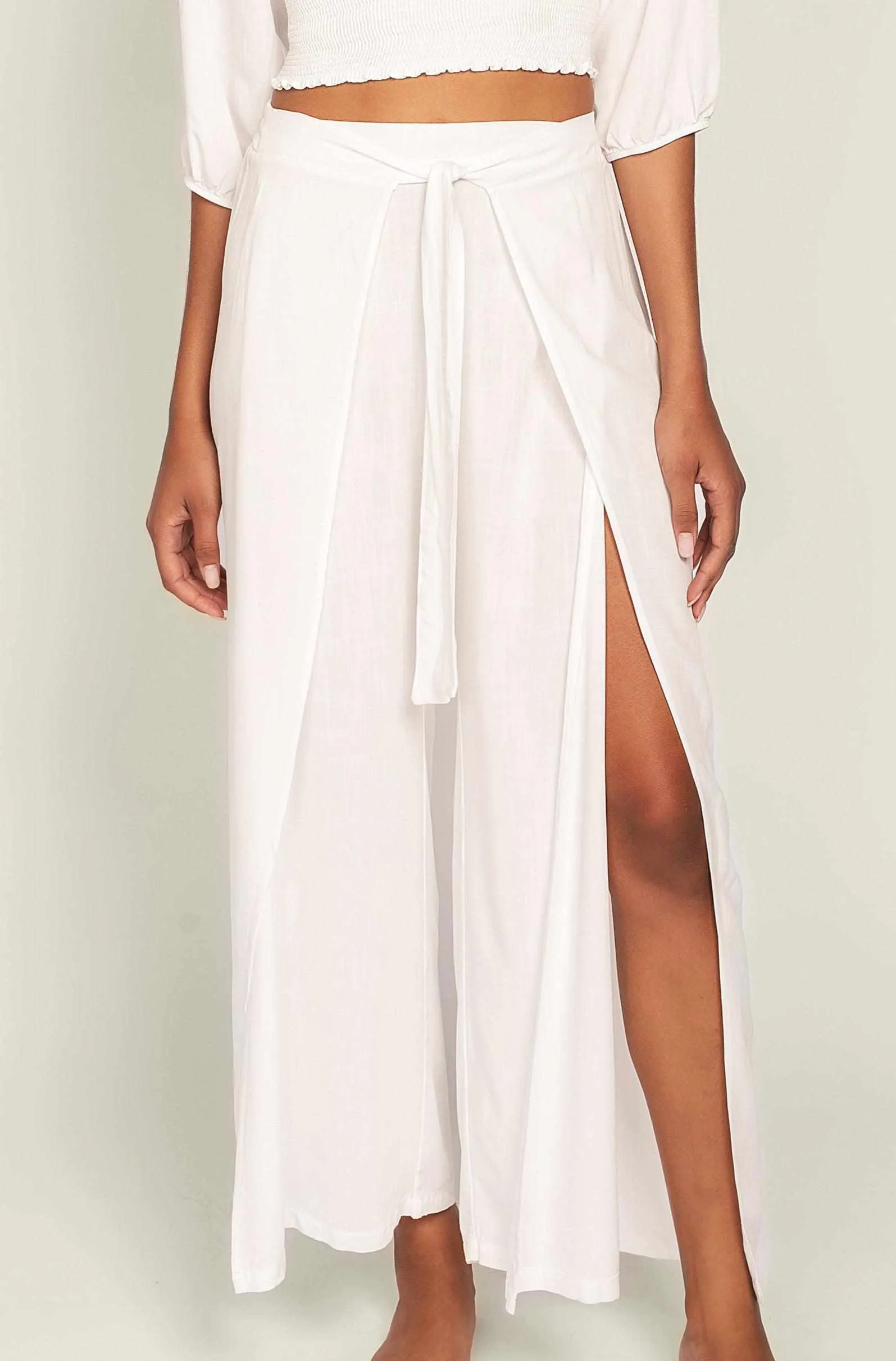 Peixoto - Joan Wrap Pants - Patched White sold by Jessie Boutique product image thumbnail 3