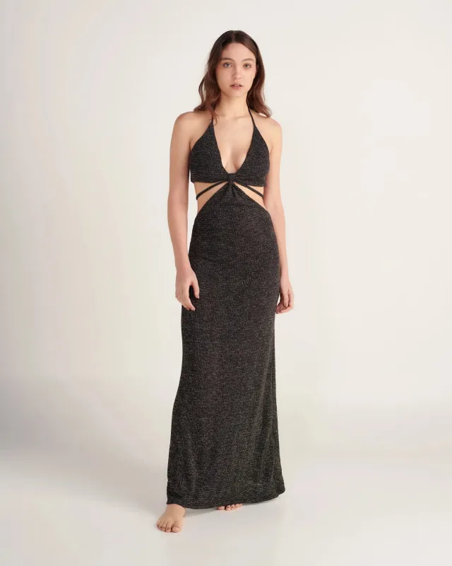 Peixoto  - Oliver Dress - Onyx sold by Jessie Boutique