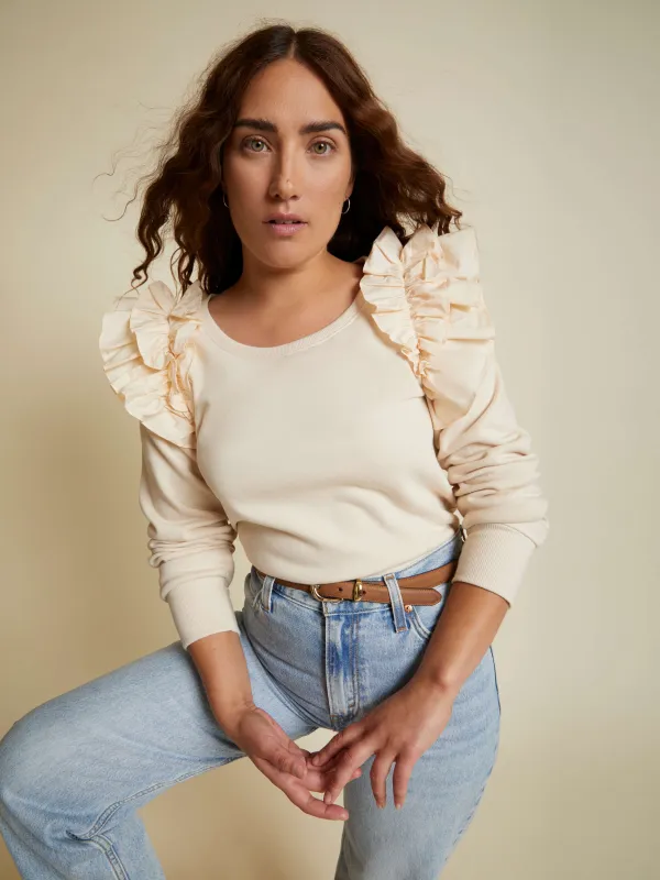 Nation LTD - Esther Sweatshirt - White Chocolate made by Nation LTD