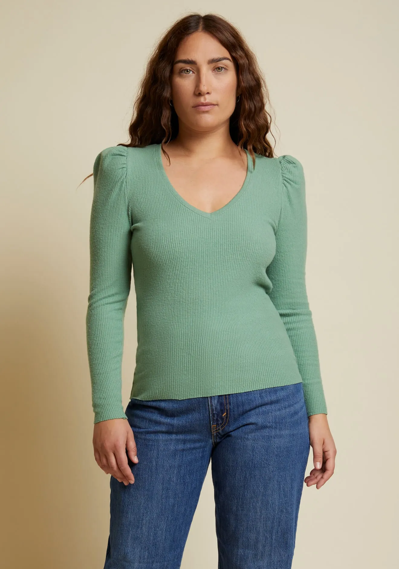 Nation LTD - Peri Top - Sea Green sold by Jessie Boutique