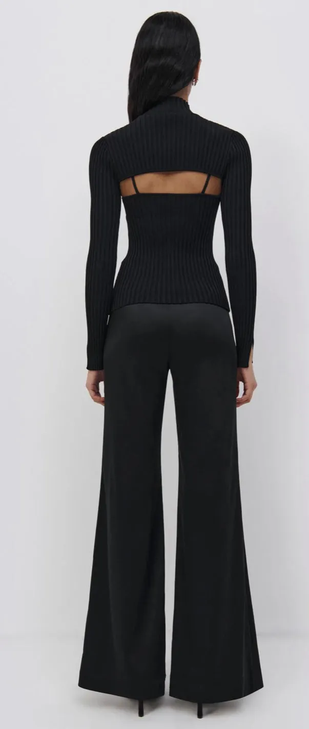 Jonathan Simkhai - Jordana Duches Satin Pant - Black sold by Jessie Boutique product image thumbnail 3