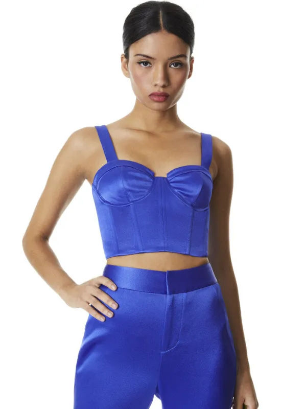 Alice + Olivia - Jeanna Bustier Cropped Top - royalty sold by Jessie Boutique