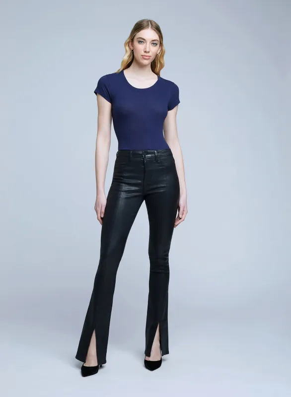 L’agence - Beatrix Coated Jean - Noir Coated sold by Jessie Boutique