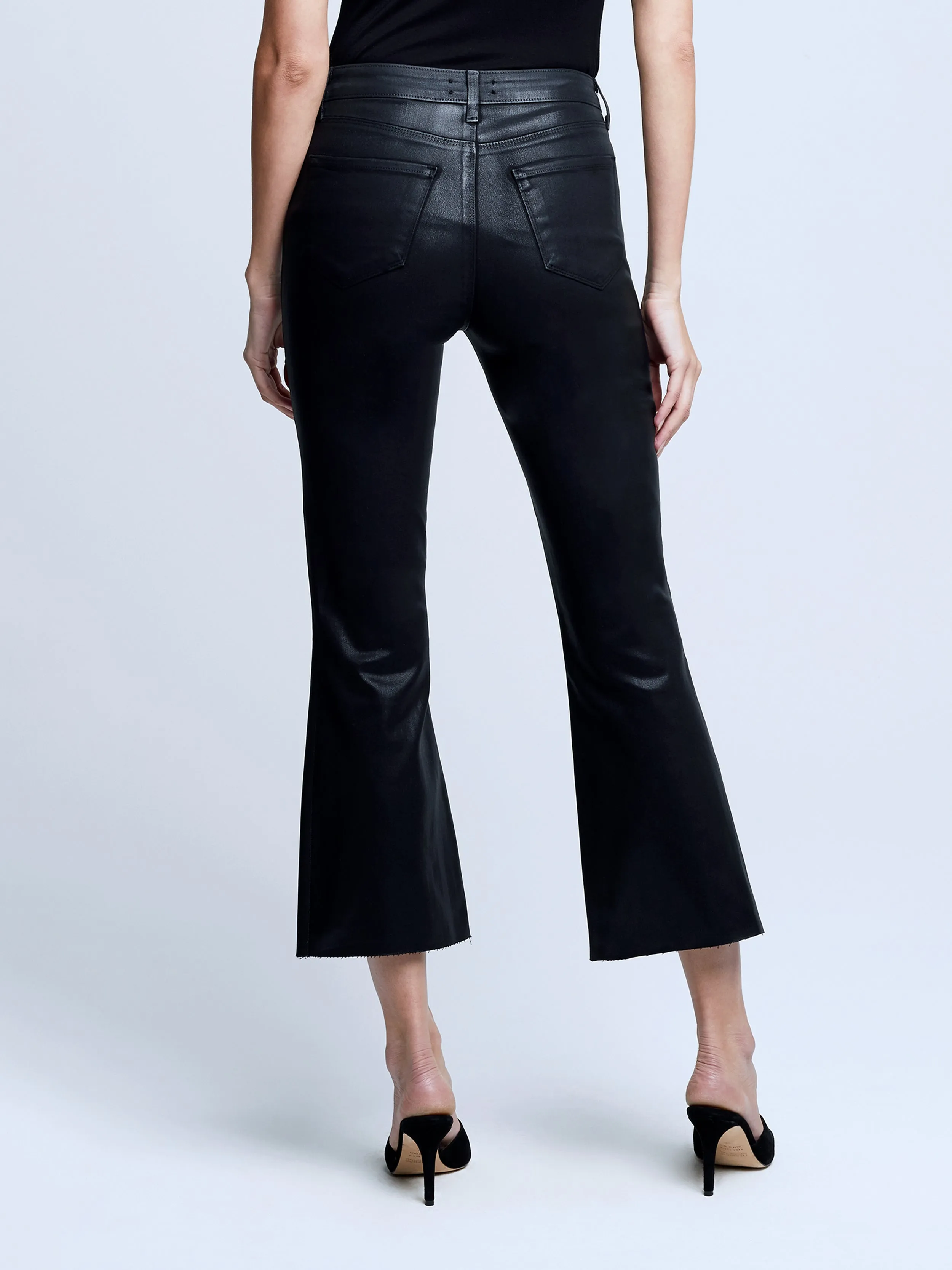 L’agence - Kendra Coated Jean - Noir Coated sold by Jessie Boutique product image thumbnail 2