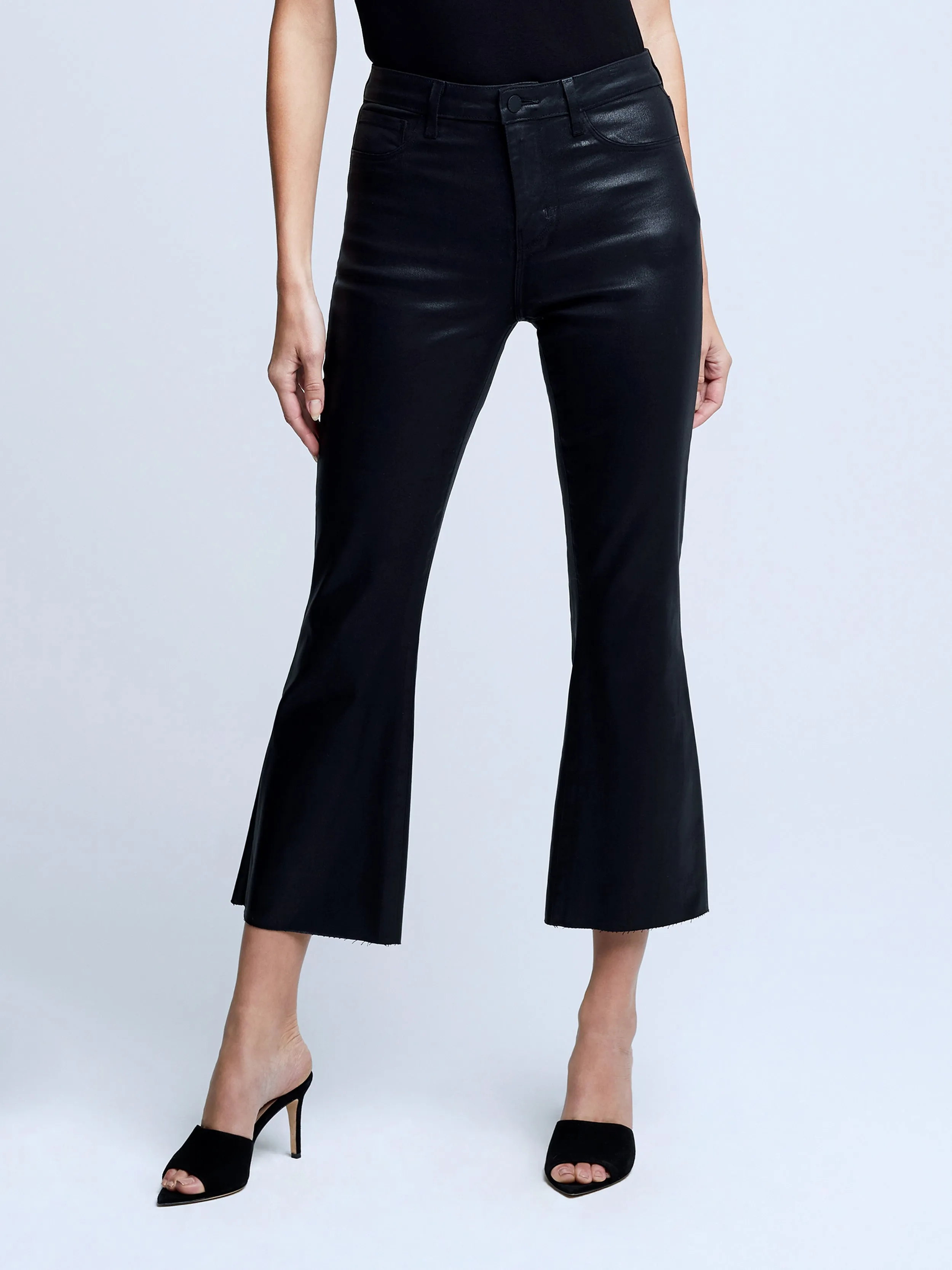 L’agence - Kendra Coated Jean - Noir Coated sold by Jessie Boutique product image thumbnail 3