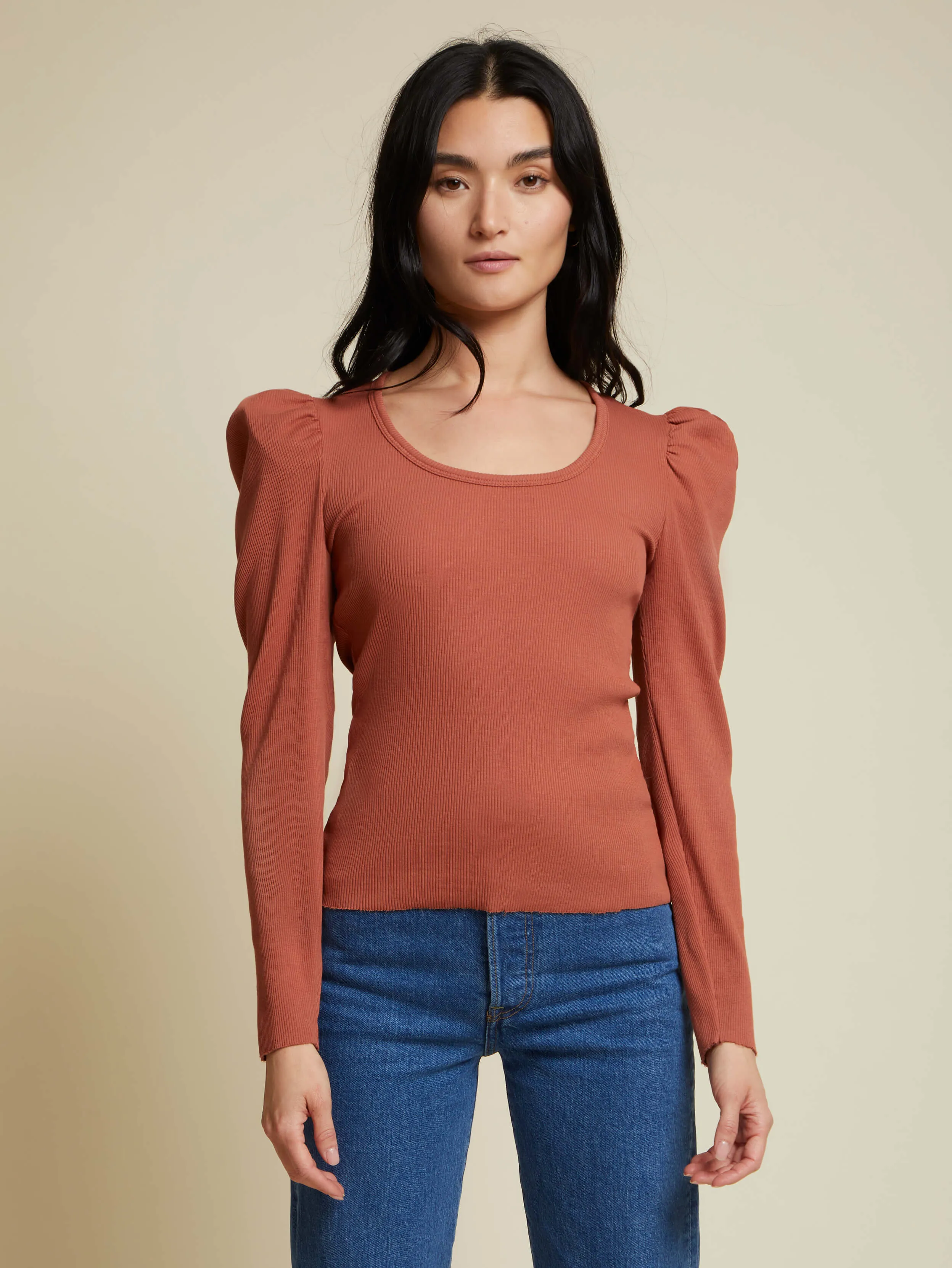 Nation LTD - Michelle Long Sleeve - Red Clay sold by Jessie Boutique product image thumbnail 3