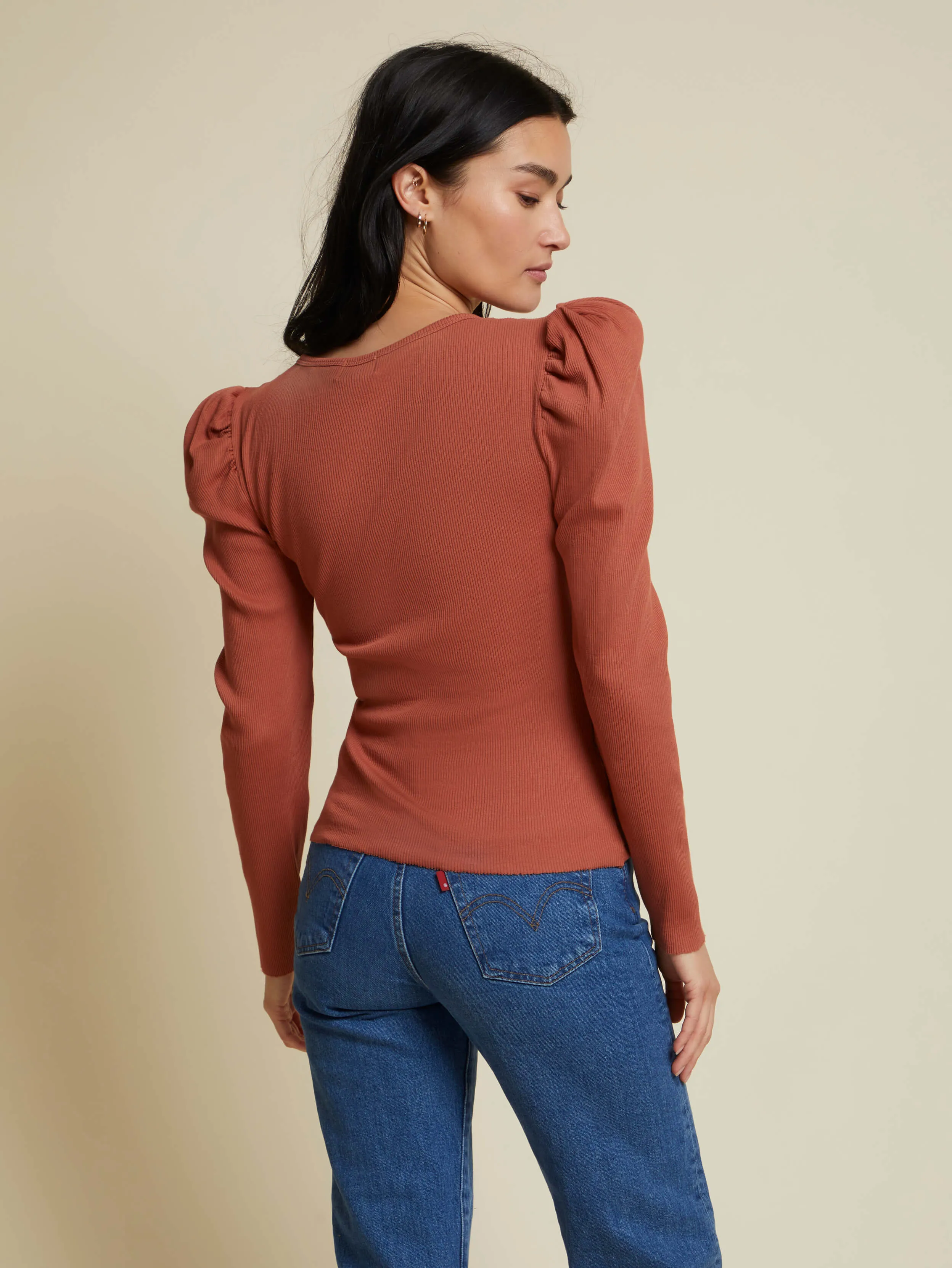 Nation LTD - Michelle Long Sleeve - Red Clay sold by Jessie Boutique product image thumbnail 2