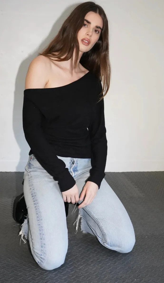 LNA - Einar Waffle Off Shoulder in Multiple Colors sold by Jessie Boutique product image thumbnail 2