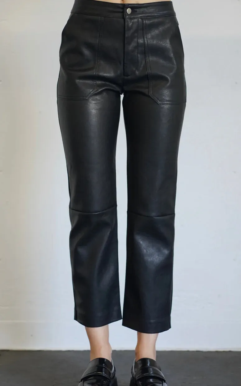 LNA - Rune Faux Leather Pant - Black sold by Jessie Boutique product image thumbnail 3