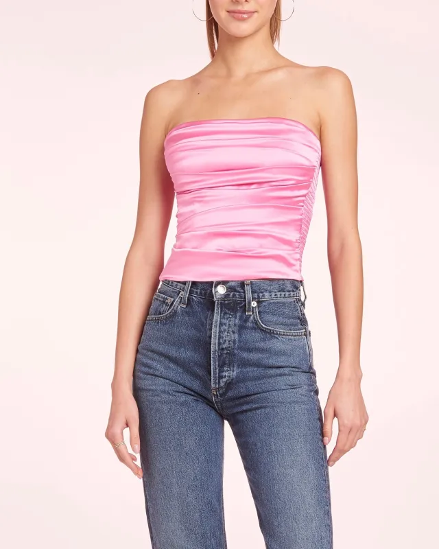 Amanda Uprichard - Oscar Top - Macaroon sold by Jessie Boutique