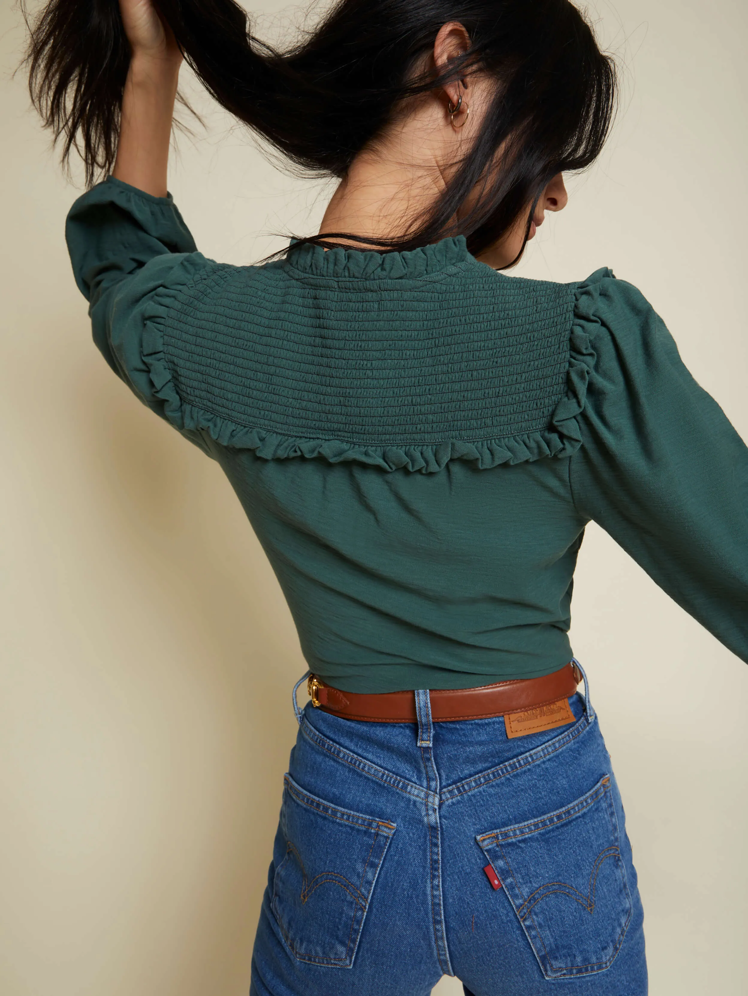 Nation LTD - Dolly Long Sleeve - Evergreen sold by Jessie Boutique product image thumbnail 2
