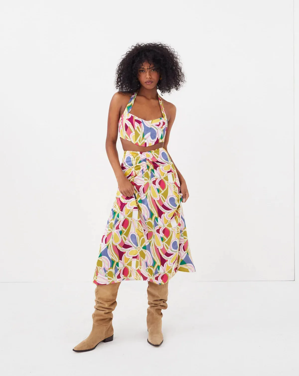 For Love & Lemons - Thora Crop Top - Green sold by Jessie Boutique product image thumbnail 3