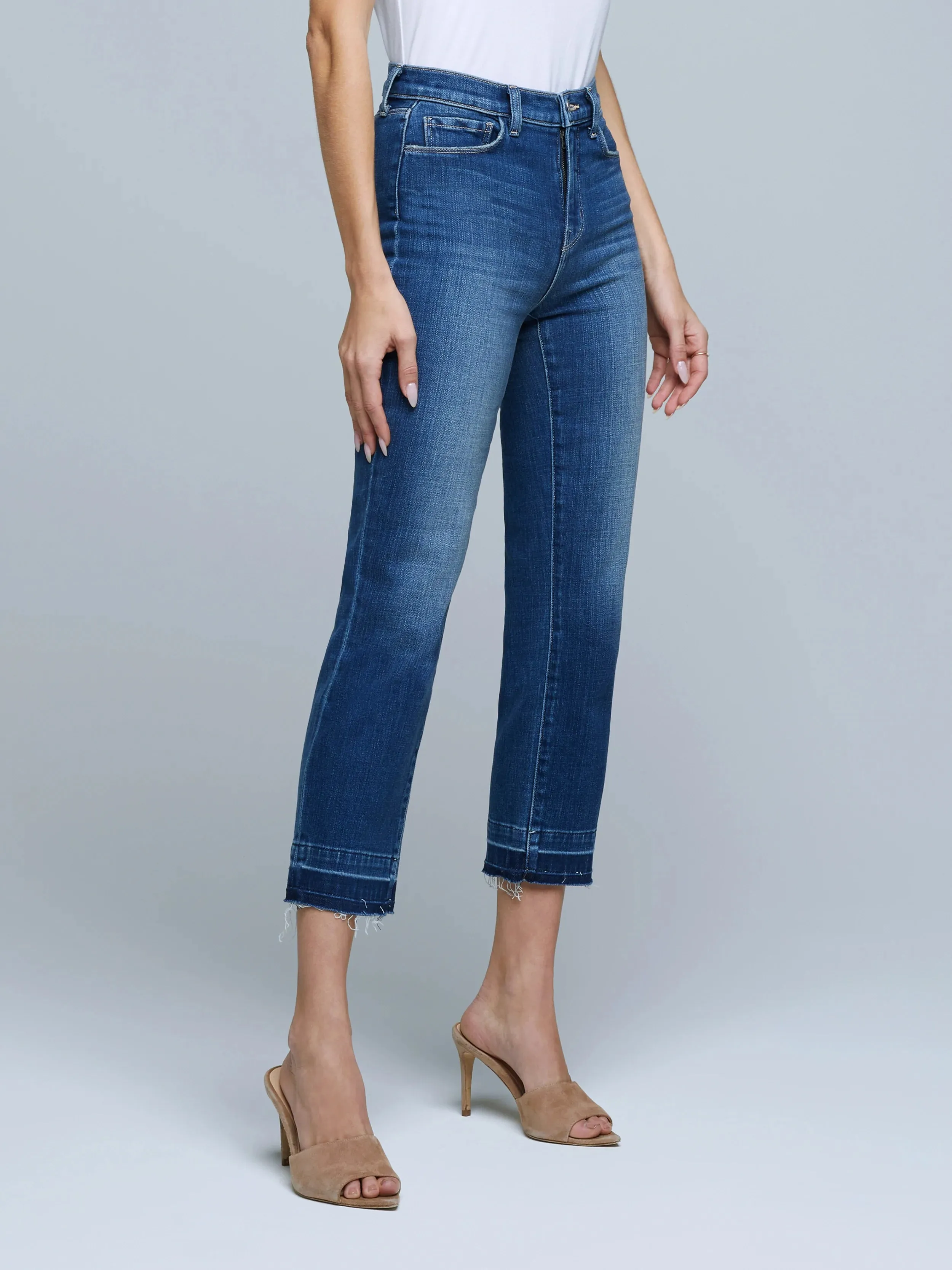 L’agence - Harris H/R Cropped Straight Jean - Talledega sold by Jessie Boutique product image thumbnail 3
