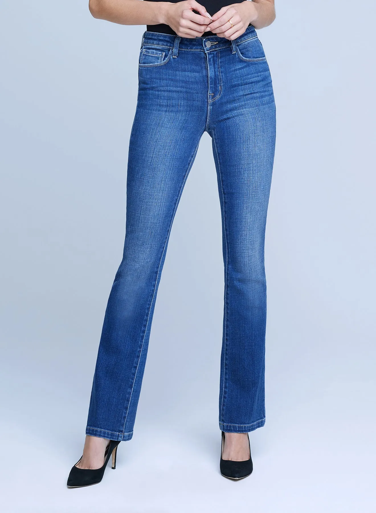 L’agence - Dean H/R Slim Straight - Sequoia sold by Jessie Boutique product image thumbnail 3