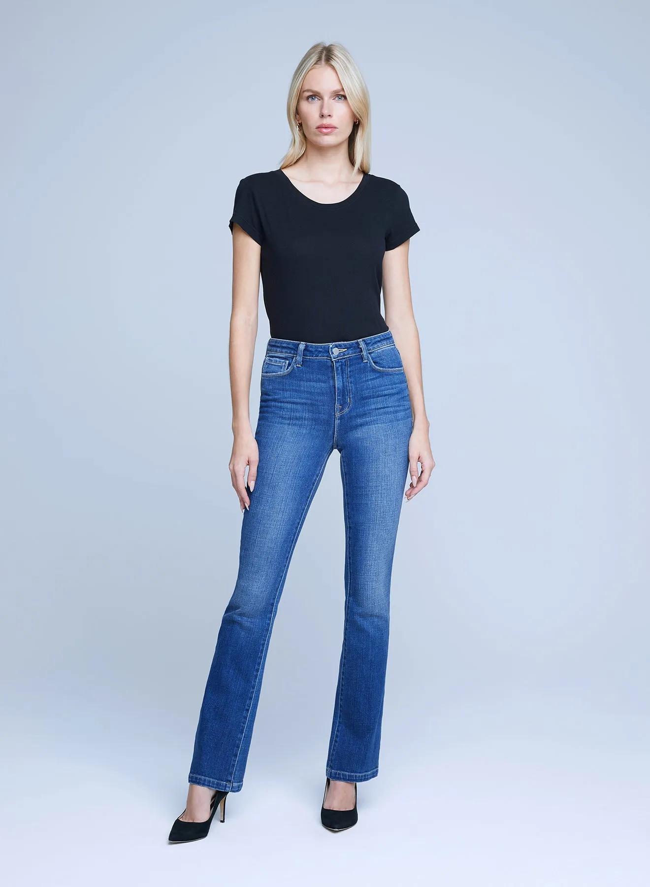 L’agence - Dean H/R Slim Straight - Sequoia sold by Jessie Boutique