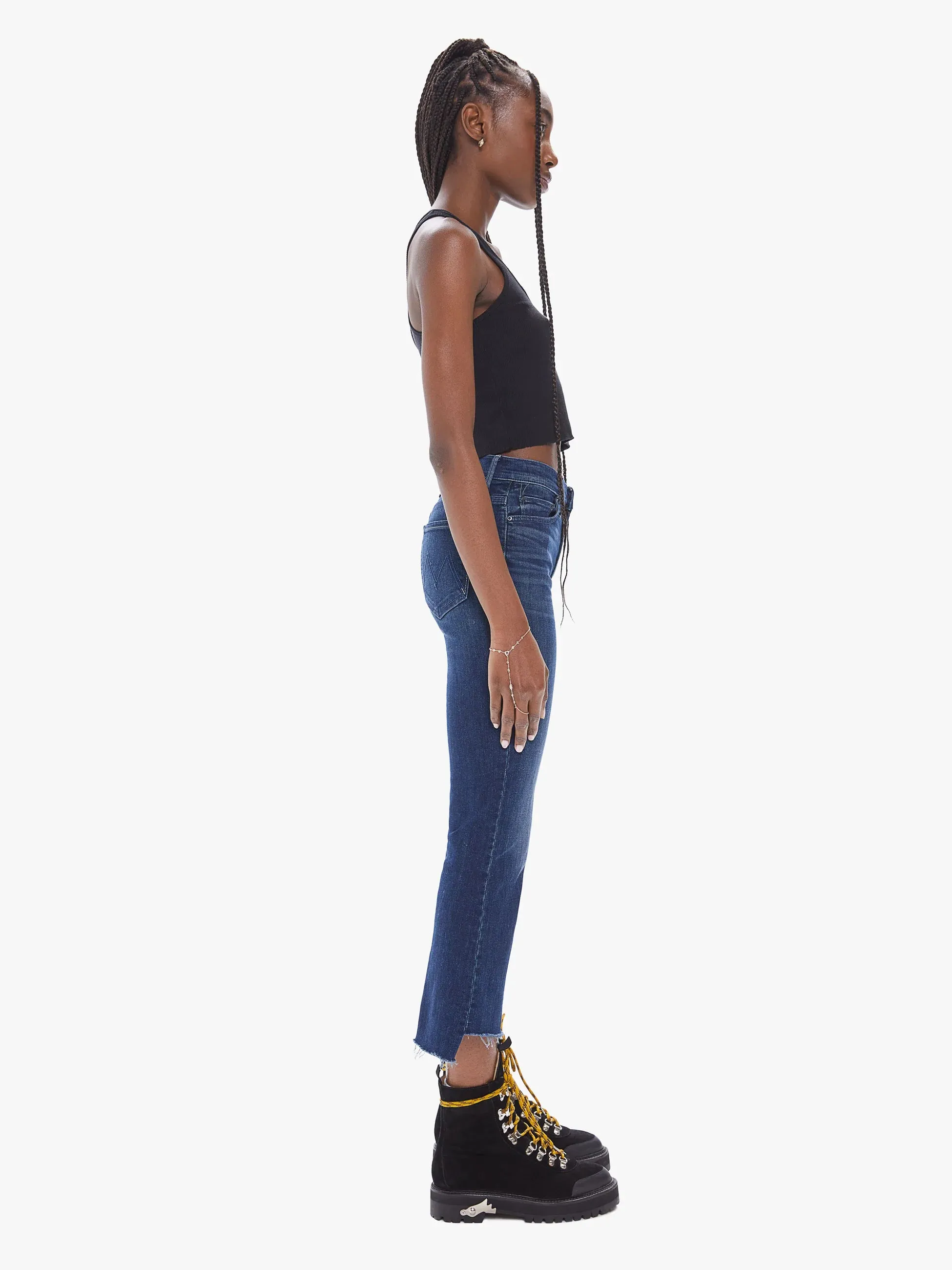 Mother - The Insider Crop Step Fray - Good For You sold by Jessie Boutique product image thumbnail 2