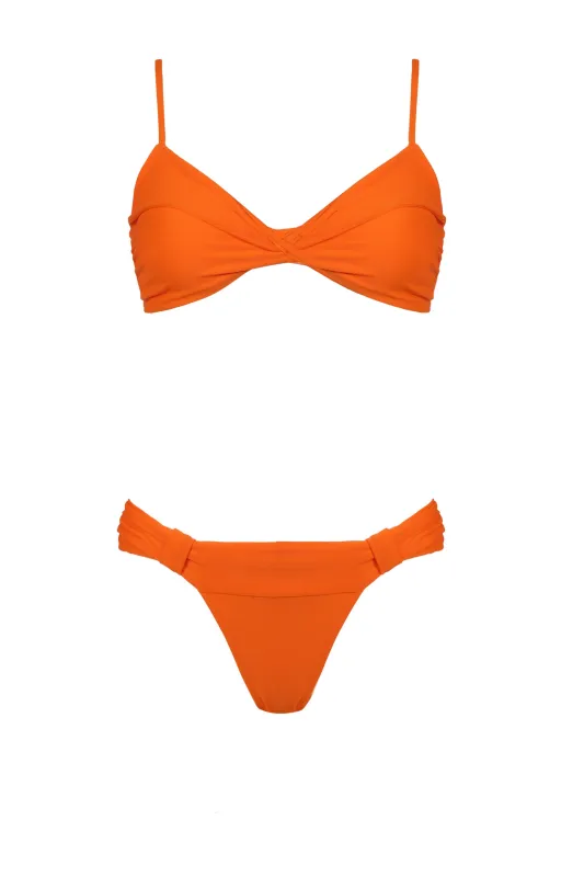 Shani Shemer - Lana Bikini Bottom - Bright Orange sold by Jessie Boutique