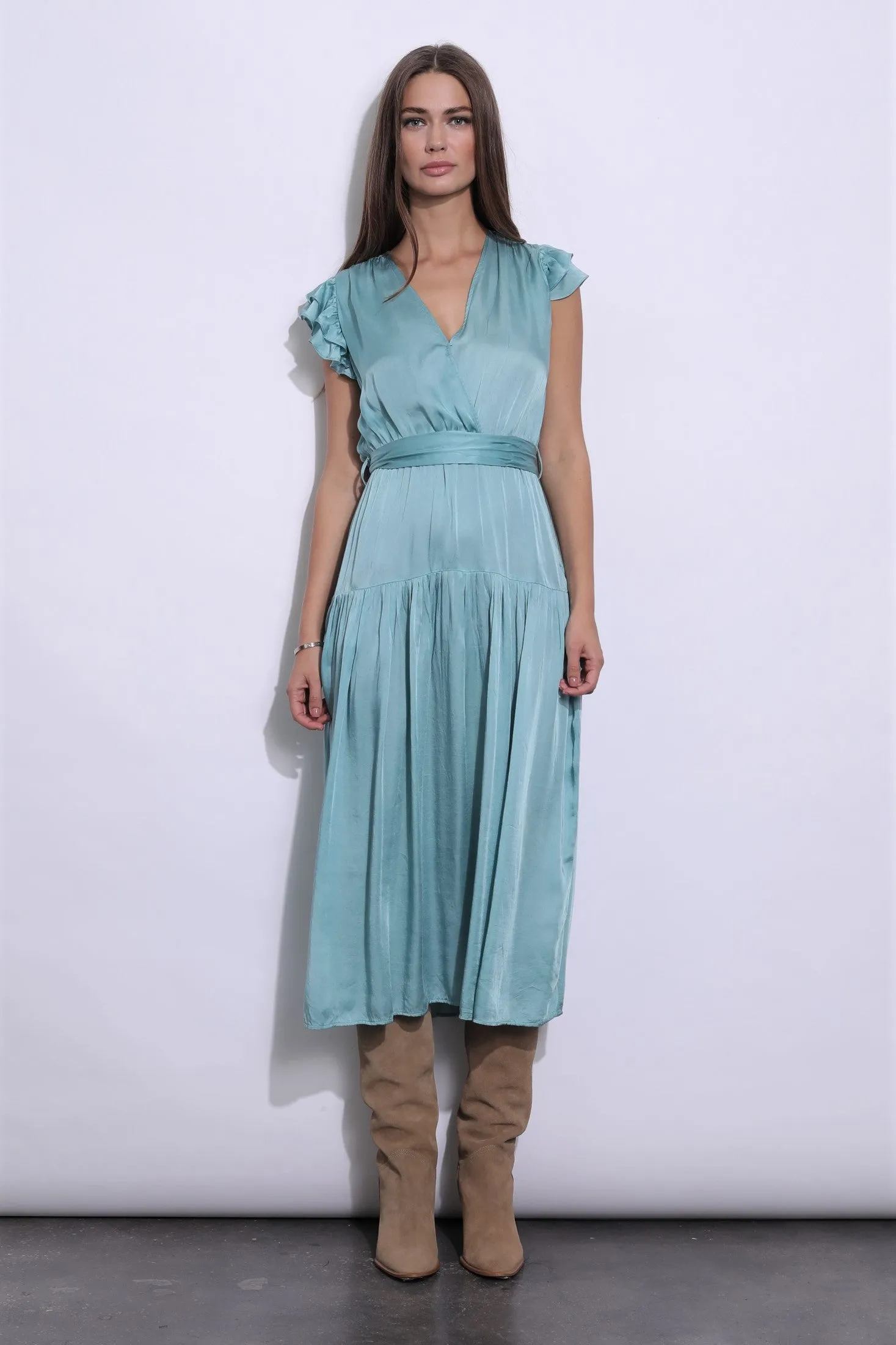 Karina Grimaldi - Celestia Dress - Arctic sold by Jessie Boutique