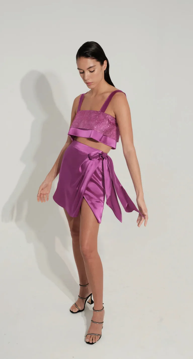 Nonchalant - Kyla Skirt - Orchid sold by Jessie Boutique