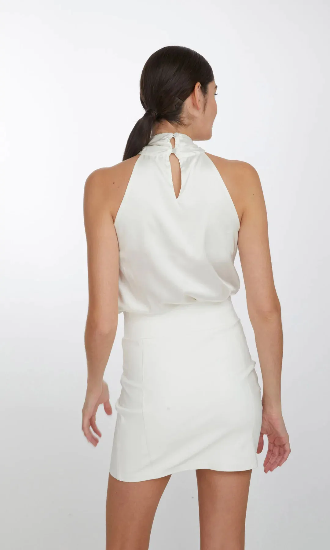 Generation Love - Wisteria Halter Blouse - White sold by Jessie Boutique product image thumbnail 3