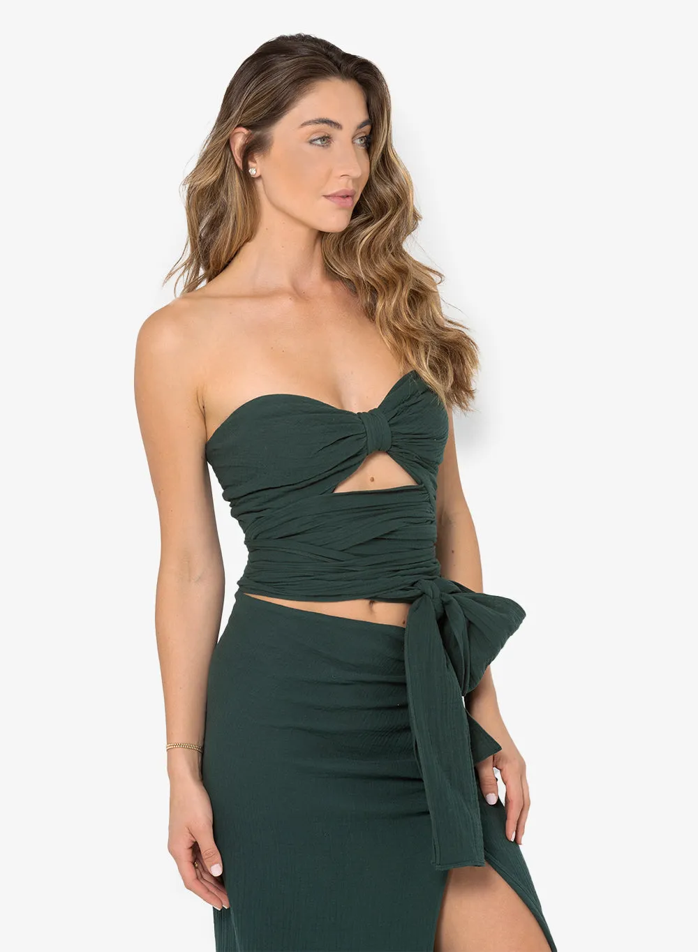 JBQ - Kim Top - Hunter Green sold by Jessie Boutique product image thumbnail 2