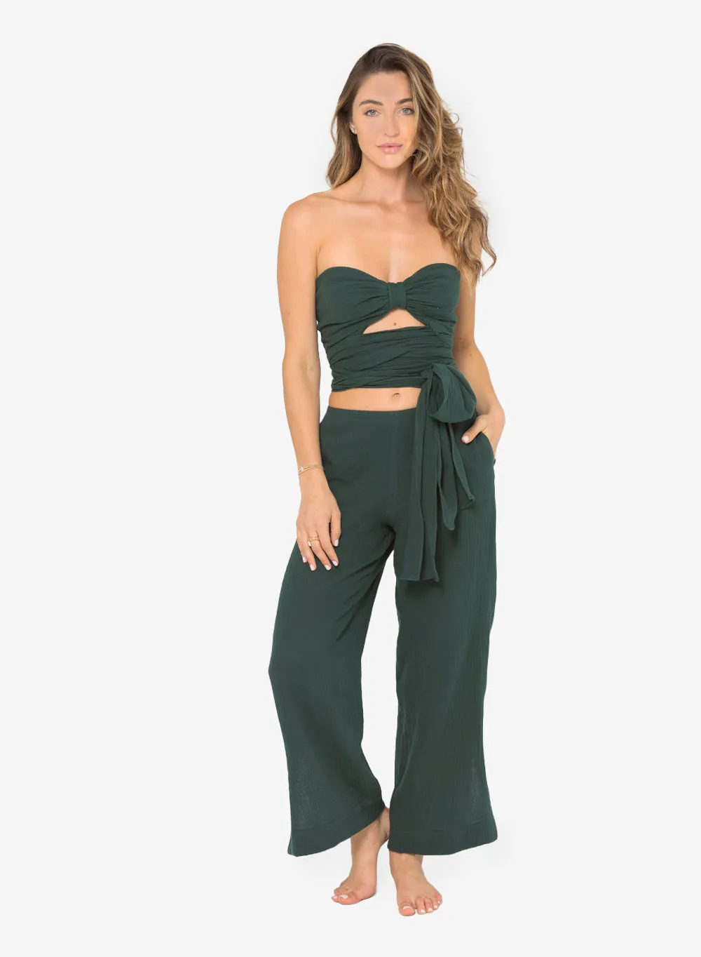 JBQ - Kim Top - Hunter Green sold by Jessie Boutique product image thumbnail 4