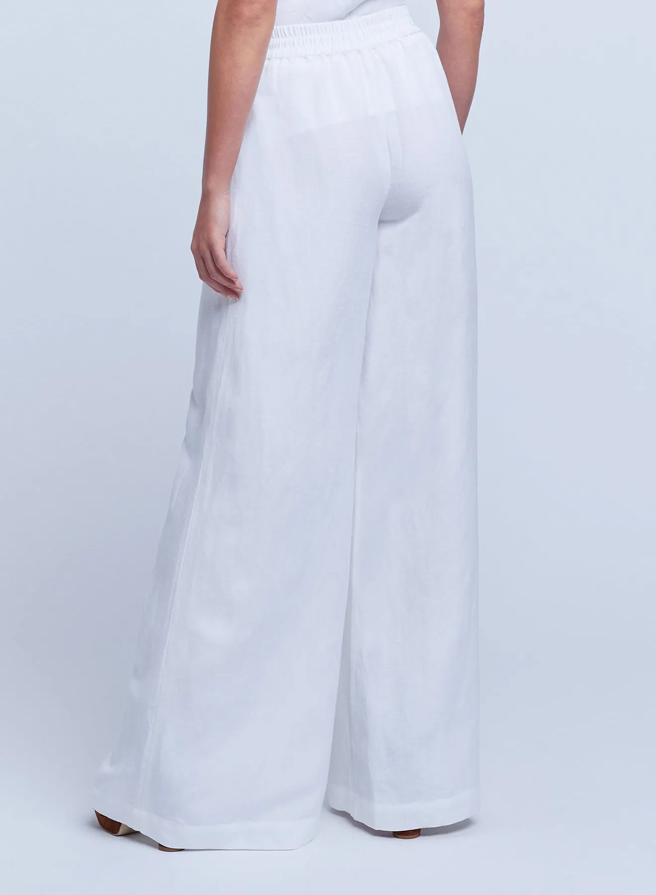 L’agence - Nikita Wide Leg Pants - White sold by Jessie Boutique product image thumbnail 2