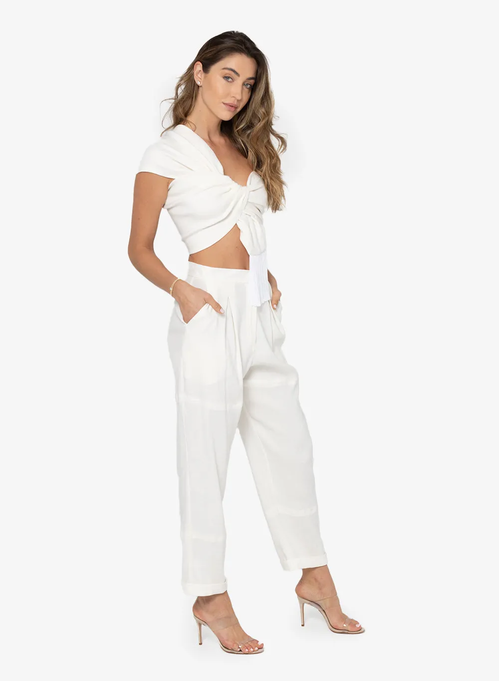 JBQ - Kai Pants - Off White sold by Jessie Boutique