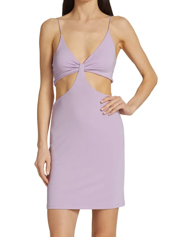 Alice + Olivia - Havana Mini Cut Out Dress - Lavender sold by Jessie Boutique